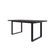 Mesa De Jantar Queens R 180x90x77cm Qemj9180r Terracota - Est.preta Terracota/est.preta