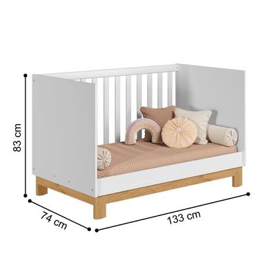 Berço Mini Cama Luar Branco Acetinado