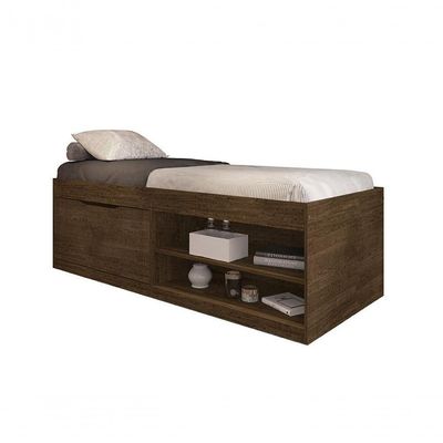 Cama Com Sapateira Solteiro Vanessa Malbec Framar
