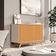 Balcao Buffet 3 Portas Ripado 1,36 Flora Off White Nature
