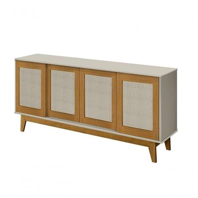 Buffet Detroit 4 Portas Off White - Madeira - Tebarrot