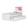 Cama Bibox Solteiro Luiza Branca E Rosa Com 02 Colchões