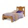 Cama Solteiro Munique Nature Com Colchão Gabrielli