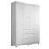 Guarda Roupa Infantil Duda 4 Portas Branco Brilho – Phoenix Baby