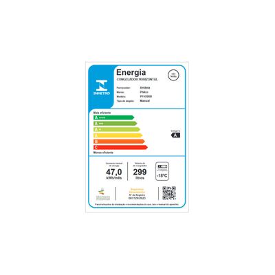 Freezer Horizontal Philco 299L PFH300B 2 em 1 A e A+ 220V