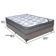 Cama Box Cinza E Colchão Iso Superpocket Molas Ensacadas Viúvo Ortobom