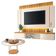 Home Suspenso Illusion 1.8 Cinamomo Off White E Mesa De Centro Sky Com Tampo De Vidro Cinamomo- Hb Móveis