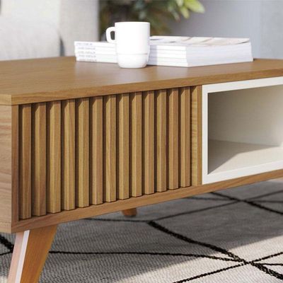 Mesa De Centro Jeri Freijó Off White - Colibri