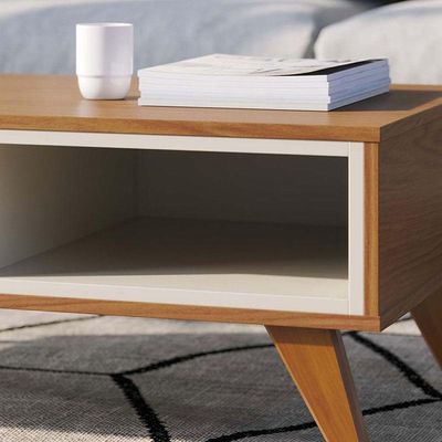 Mesa De Centro Jeri Freijó Off White - Colibri