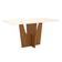 Mesa De Jantar Danielly 160 Cm Tampo Arredondado Com Vidro Nature Off White – Henn