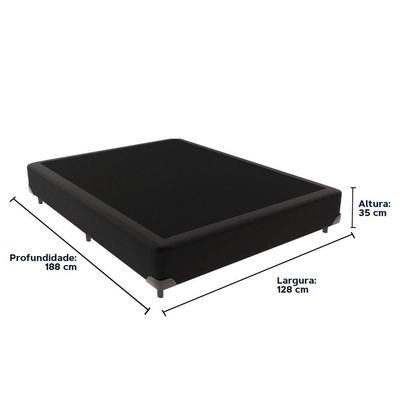 Cama Box Viúvo 128x188 Preto