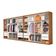 Closet Casal Duplo Rubi Premium 16 Portas 8 Gavetas Cinamomo Branco