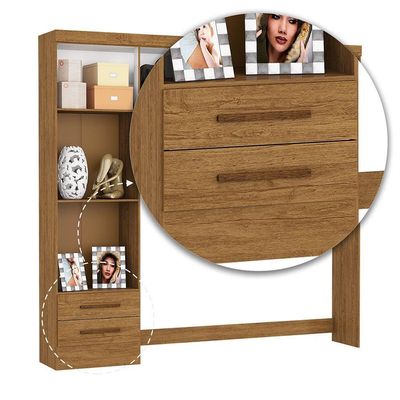 Guarda Roupa Modulado Paris 5 Portas 2 Gavetas Freijó