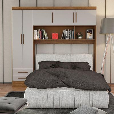 Guarda Roupa Modulado Paris 5 Portas 2 Gavetas Freijó