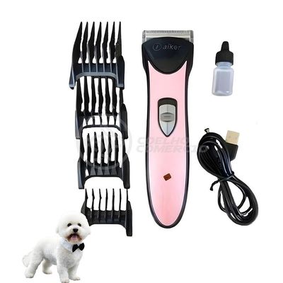 Máquina De Tosa Recarregável Aiker Ag-097 Para Cães - Rosa