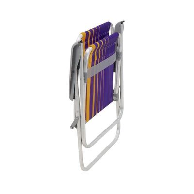 Kit 4 Cadeira De Praia Camping Alumínio Samoa Roxo Tramontina