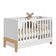 Berço Mini Cama Fantasia Pés Em Madeira Branco Acetinado