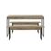 Mesa De Jantar Com 2 Bancos Estilo Industrial Tub  Carvalho / Est.preta