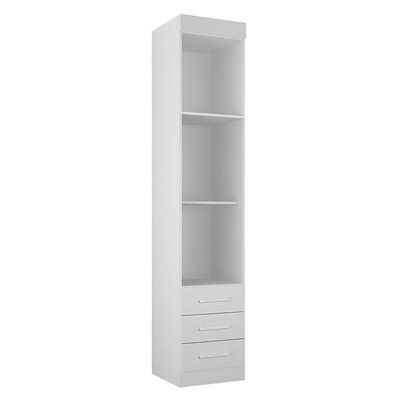 Quarto De Casal Modulado 9 Portas Orion Branco – Leifer Móveis