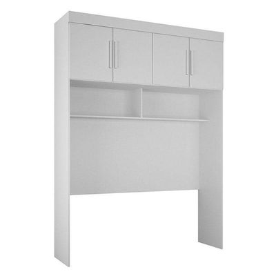 Quarto De Casal Modulado 9 Portas Orion Branco – Leifer Móveis