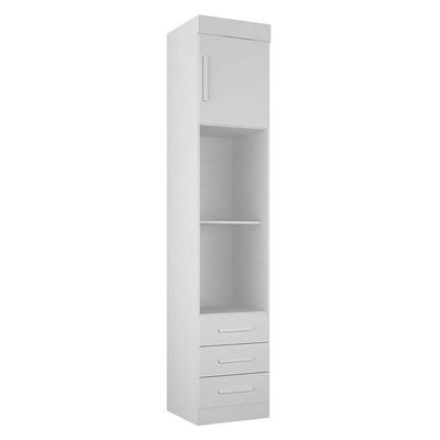 Quarto De Casal Modulado 9 Portas Orion Branco – Leifer Móveis