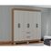 Guarda Roupa Casal Tóquio 6 Portas Damasco Off White - Poquema