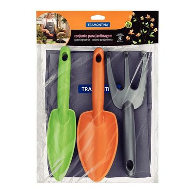 Conjunto para Jardinagem Tramontina 4 Peças Cinza