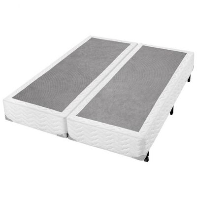 Base Box King Size Americanflex Topázio com Revestimento em Tecido Malha 37x193x203cm Branco