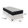 Cama + Box Com Bau Solteiro Colchão Extra Firme Airtech Ortobom D45 Branco