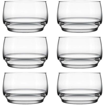 Conjunto para Sobremesa Nadir Lights em Vidro 6 Peças Transparente