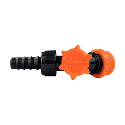 Torneira Plástica para Jardim Tramontina Laranja e Preto