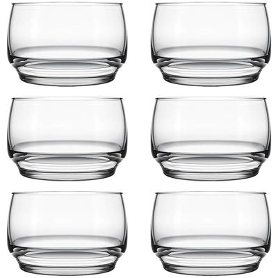 Conjunto para Sobremesa Nadir Lights em Vidro 6 Peças Transparente