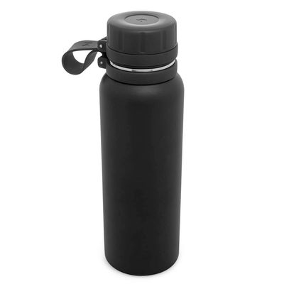 Garrafa Térmica de Aço Inox Lyor Explorer Preta 650ml Preto