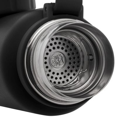 Garrafa Térmica de Aço Inox Lyor Explorer Preta 650ml Preto