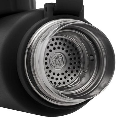 Garrafa Térmica de Aço Inox Lyor Explorer Preta 650ml Preto