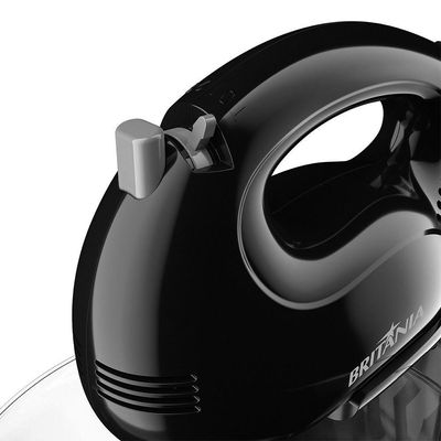 Batedeira Britânia Turbo Double Bowl Pérola 500w 2 Tigelas Preto 220v