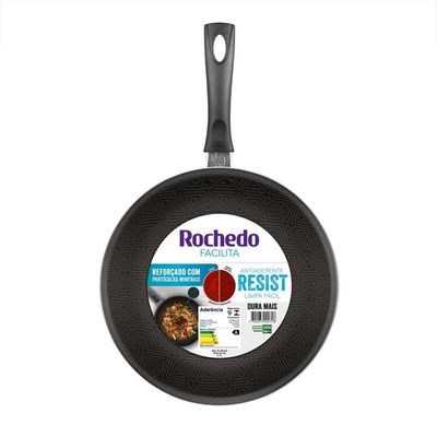 Frigideira Wok Rochedo Facilita 24cm Vermelho Vermelho