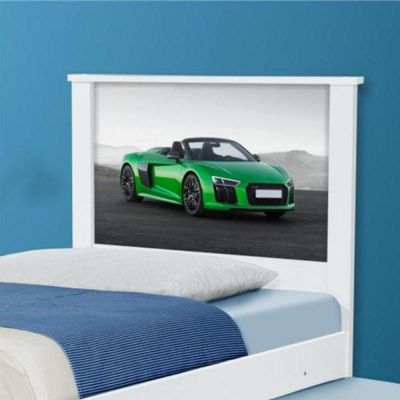 Cama Bibox Solteiro Carro Verde Veloz Com Colchões