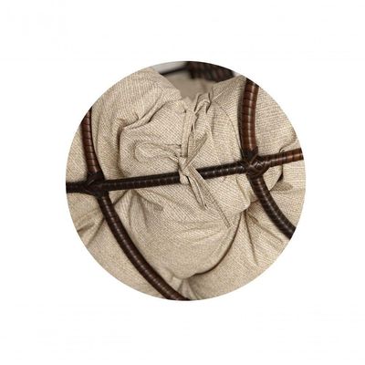 Almofada Futon P/ Balanço Ninho Suspenso Linhão Bege