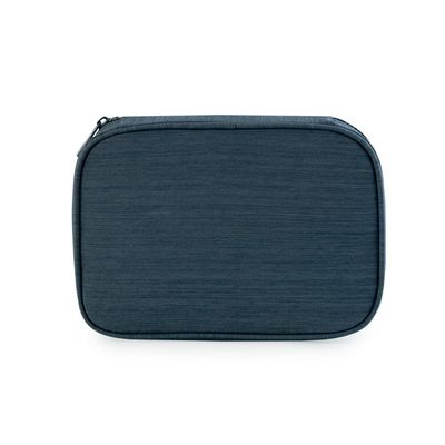 Estojo Escolar Feminino Crinkle Chic Azul Escuro U / Preto