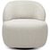 Poltrona Decorativa Orgânica Giratória Living Barolo L06 Bouclê Off White