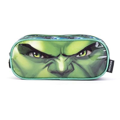 Estojo Escolar Masculino Hulk Verde U / Verde