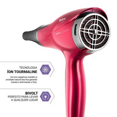 Secador de Cabelos Philco Bivolt 2200W  Motor DC Bivolt