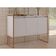 Buffet Industrial 3 Portas Branco Cobre Conjunto 2 Unidades