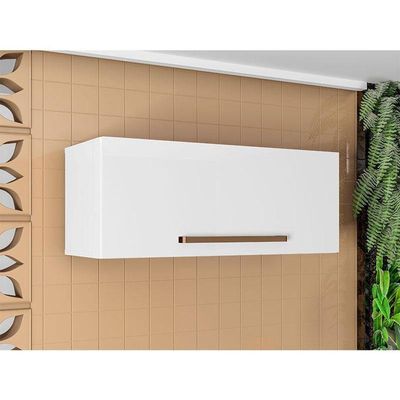 Armário Aéreo De Geladeira Favorita Branco Lacca – Zanzini