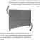 Cabeceira Cama Casal Box 140cm Virgínia Suede Cinza E-frame