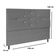Cabeceira Cama Casal Box 140cm Virgínia Suede Cinza E-frame