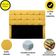 Cabeceira Cama Box Queen 160 Cm Bianca Suede Amarelo