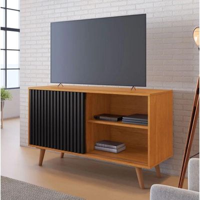 Rack Carinho Para Até 43" Jcm Movelaria - Cinamomo/preto