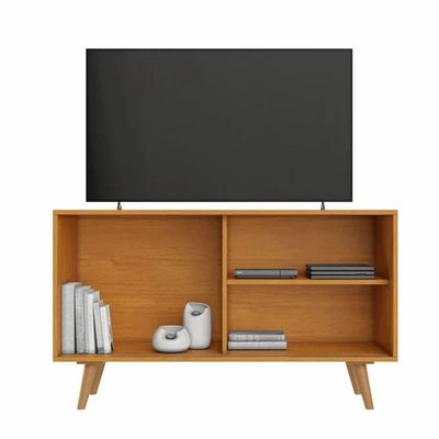 Rack Carinho Para Até 43" Jcm Movelaria - Cinamomo/preto